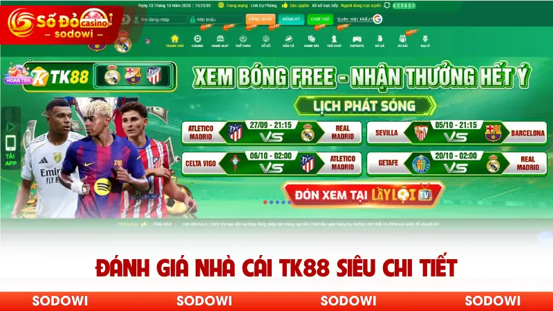Đánh giá nhà cái TK88 siêu chi tiết